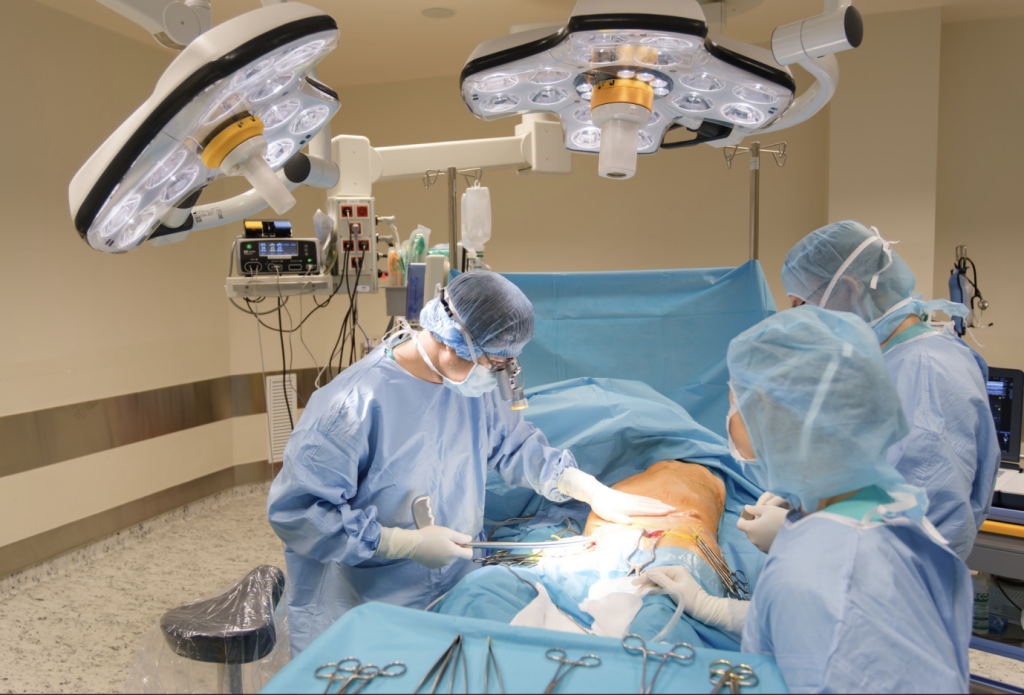 Luong Ngoc Trung, MD, MSc and colleagues perform interventional procedures for patients at FV