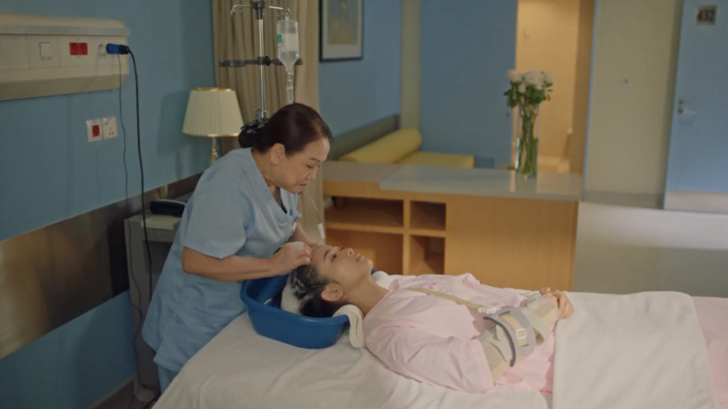 Through care, compassion, and understanding, nurse Hien uplifts Xuan's spirits.