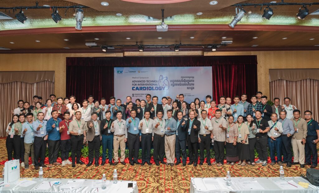 There were 150 guests in this symposium, including cardiologists from major hospitals in Cambodia