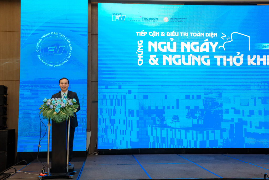 Vu Truong Son, MD, MSc, Deputy Medical Director of FV Hospital, delivered the opening speech at the CME Training Programme.