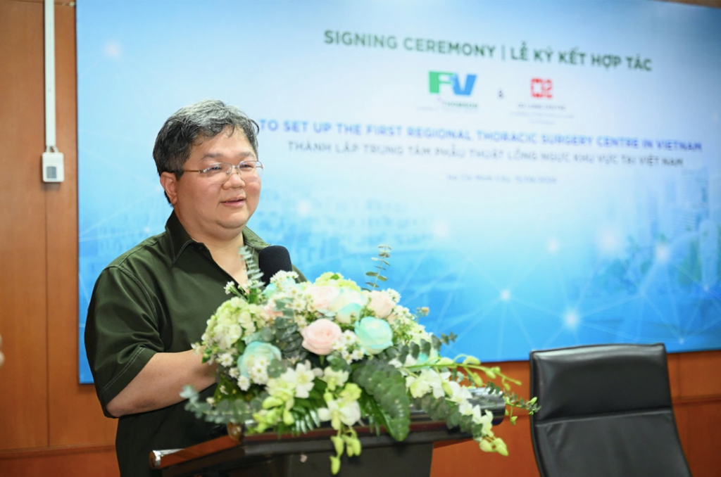 Dr Su Jang Wen at the establishment event of the Thoracic Surgery Center at FV Hospital