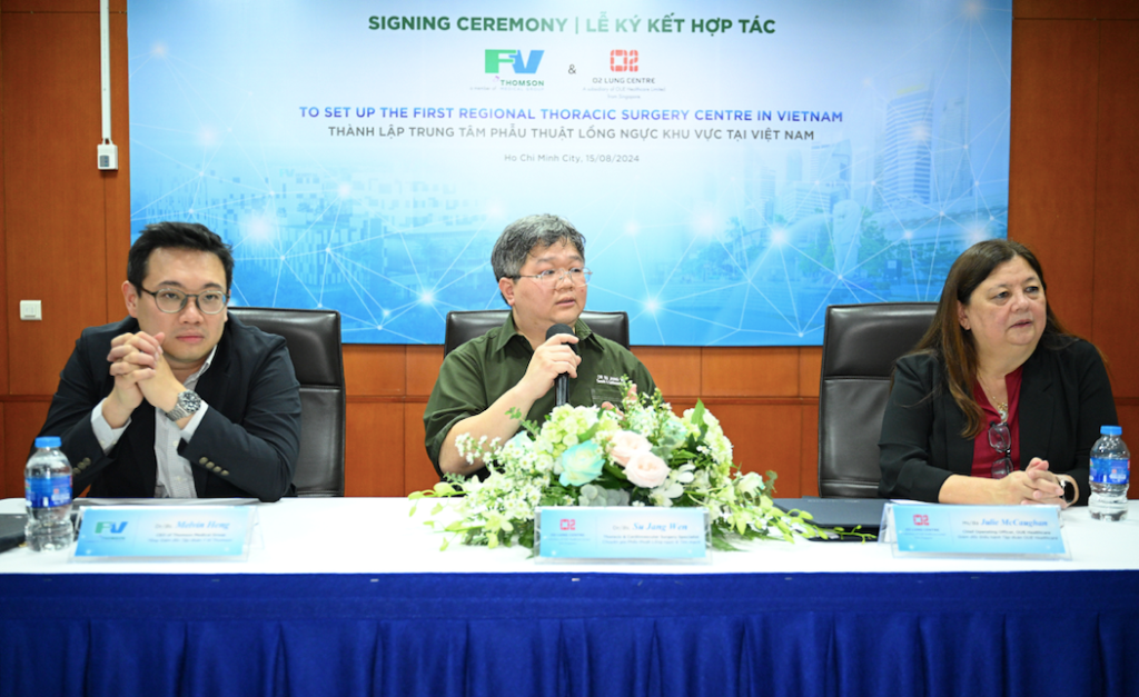 Dr Su Jang Wen (center) replied to reporters at the establishment of a regional FV Thoracic Surgery Centre