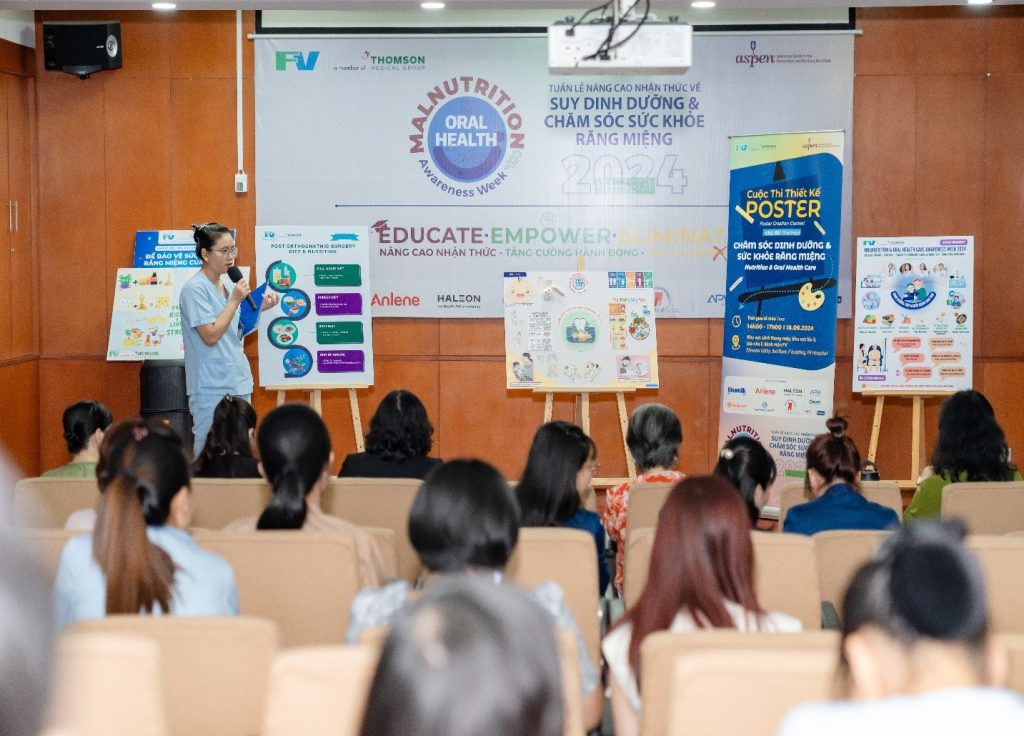 The poster design contest took place on 16th September, focusing on the theme of malnutrition and oral health care.