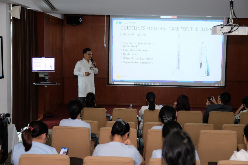 Dr Huynh Le Hai Trinh focused on oral care for the elderly