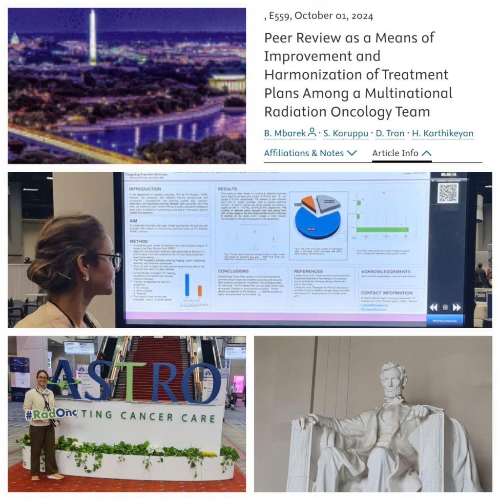 Dr Basma made a significant impact with her poster presentation accepted by the American Society for Radiation Oncology (ASTRO)