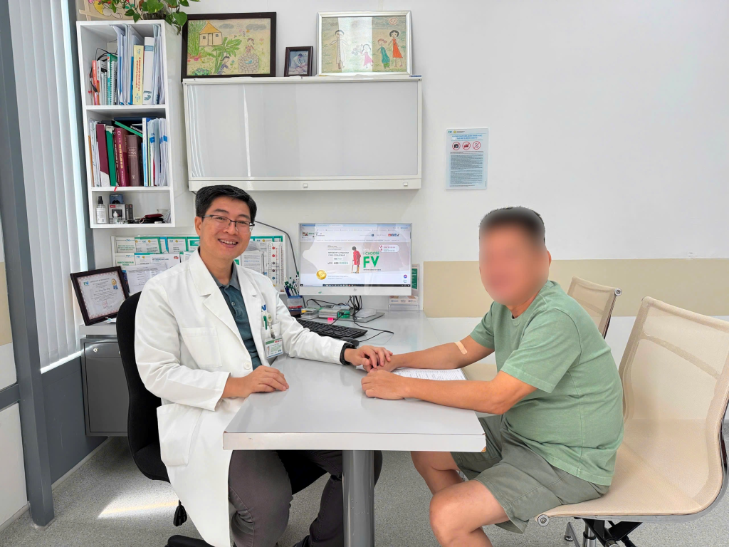 Patient returns for follow-up in good health