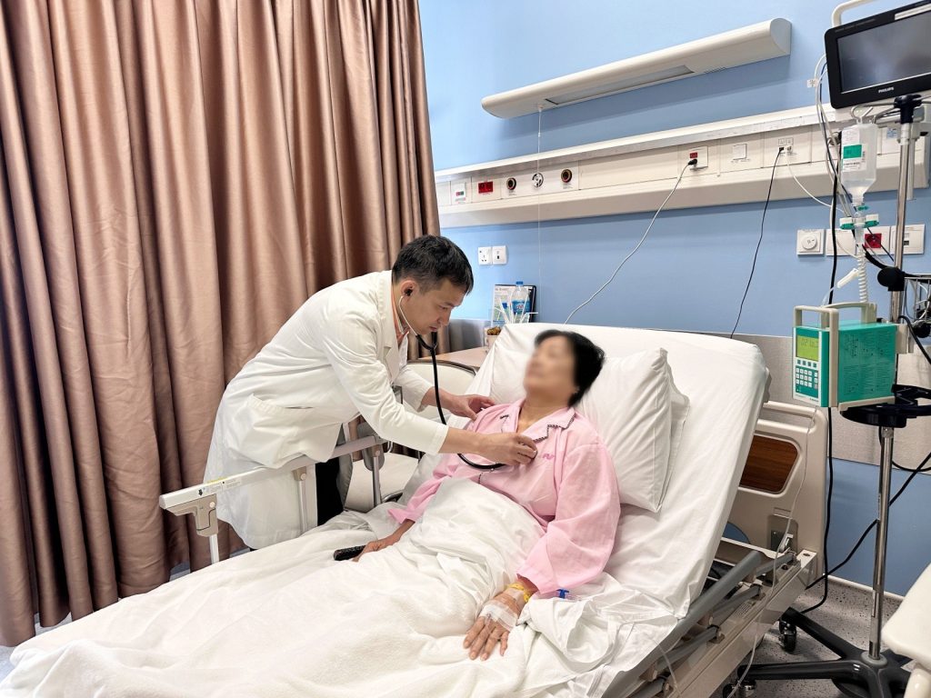 Tình trạng sức khỏe của bà Đ. đã ổn định sau ca can thiệp mạch