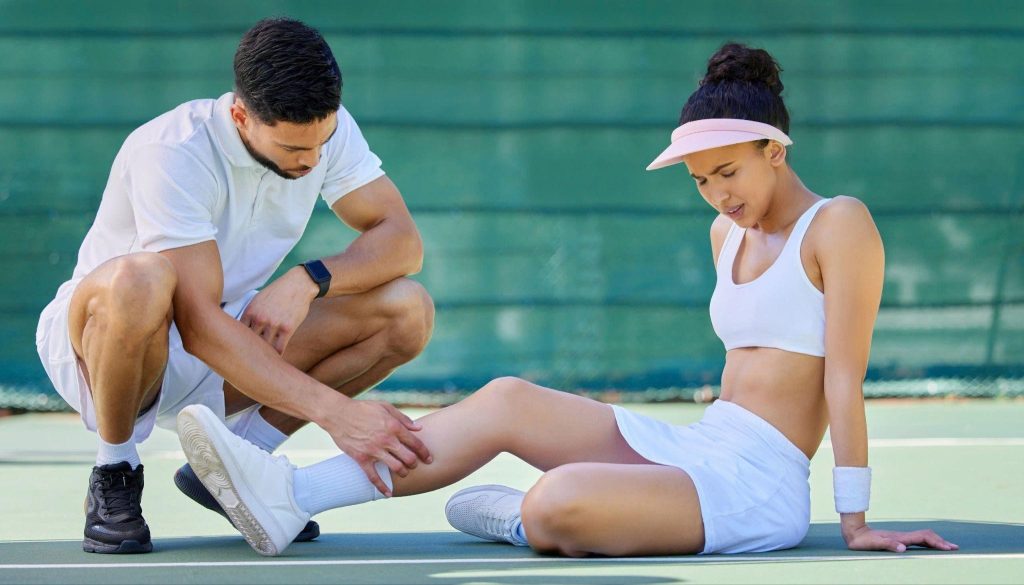 Sports injuries often occur when players practise with incorrect techniques.