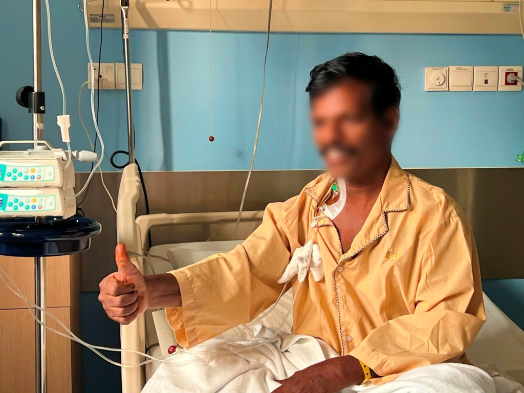 After being miraculously saved and carefully cared for, Mr P.A. enthusiastically declared: ‘FV Hospital is number one.’