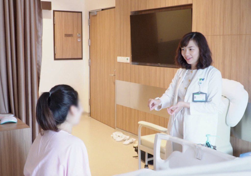 Bé gái con chị M. chào đời khỏe mạnh nhờ được bác sĩ Võ Thị Thanh Vân và êkíp khoa sản FV Thomson kiểm soát tốt thai kỳ nguy cơ cao